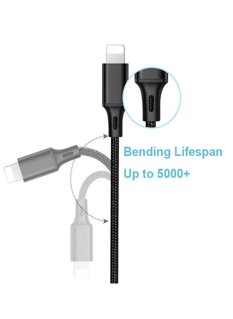 Nylon Braided 3 In 1 Fast Charging Cable For Iphone, Samsung, Huawei, Oppo, And Tables - Image 2