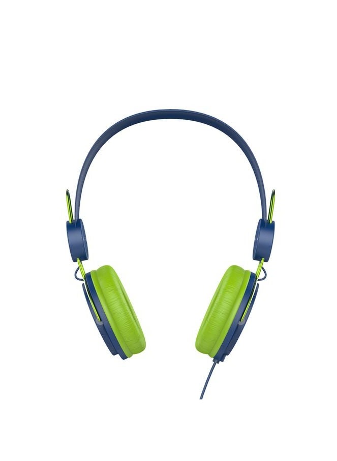 Havit HV-H2198D Audio Series Wired Headphone, Blue and Green - Image 5