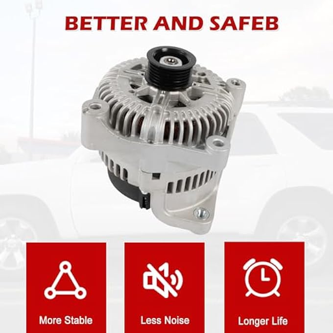 Kessocco 11358N 12317542934 Alternator Replacement for BMW X5 545i 645Ci 650i 745i Alpina B7 12V 180A CW 6 Groove Pulley - Image 5