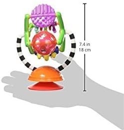 Sassy Teethe & Twirl Sensation Station 2-in-1 Suction Cup High Chair Toy, Developmental Tray Toy for Early Learning, Ages 6+ Months - Image 2
