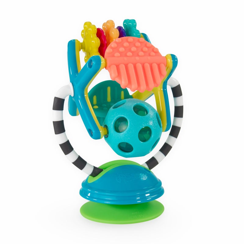 Sassy Teethe & Twirl Sensation Station 2-in-1 Suction Cup High Chair Toy, Developmental Tray Toy for Early Learning, Ages 6+ Months - Image 5
