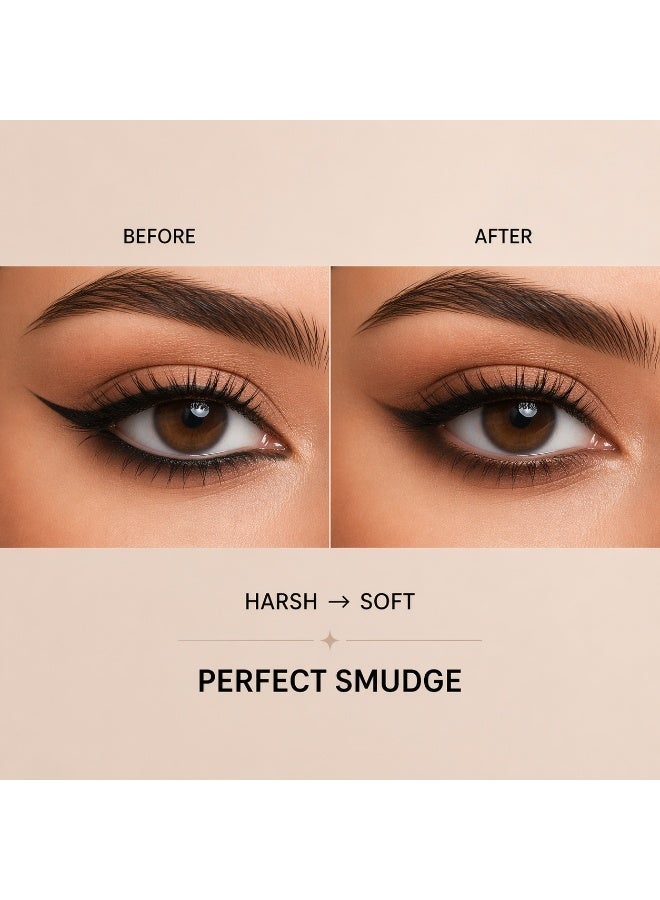 Lower Lash Smudge Brush – Precision Eye Smudging Brush for Smoky Eyeliner & Soft Diffusion – Small Detail Brush for Lower Lash Line, Controlled Blending & Defined Eye Makeup – Milana Leesa - Image 4