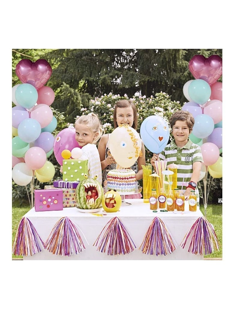 مارك طقم حامل بالون ، حامل حامل بالون طاولة 160 سم ، 19 قطعة أكواب وعصي بالون لأعياد الميلاد ، استحمام المولود الجديد ، الزفاف ، التخرج ، ديكورات الحفلات - Image 3