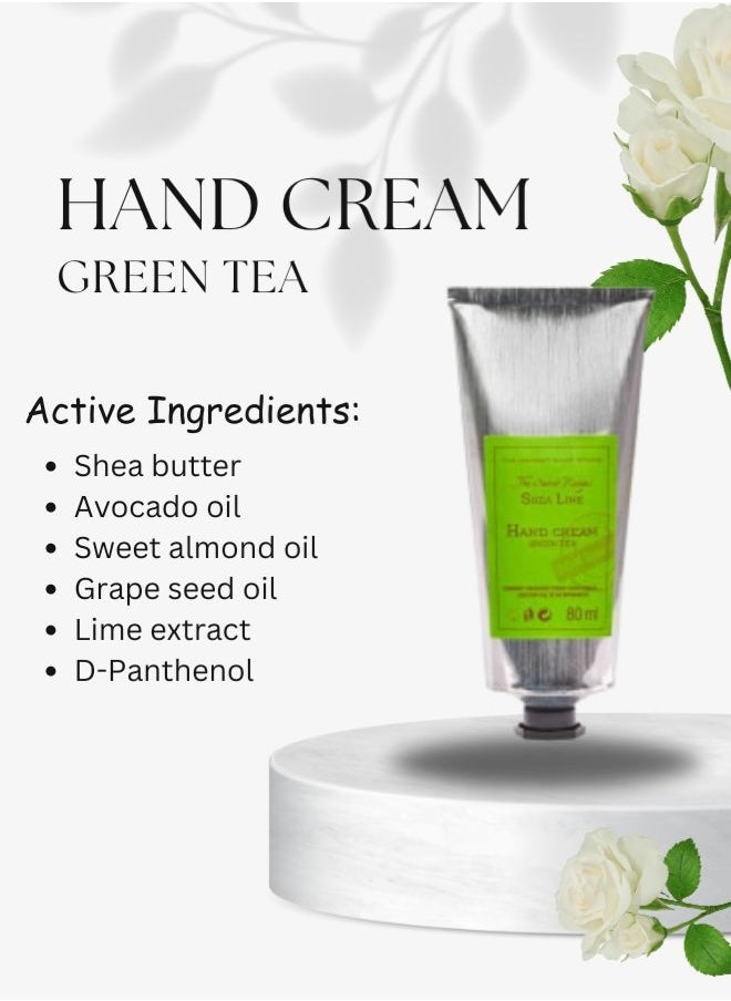 Soap&Friends Soap&Friends Green Tea Hand Cream 80ml – Antioxidant-Rich Moisturizer with 20% Organic Shea Butter – Skin Protection, Natural & Cruelty-Free Formula  - Image 5