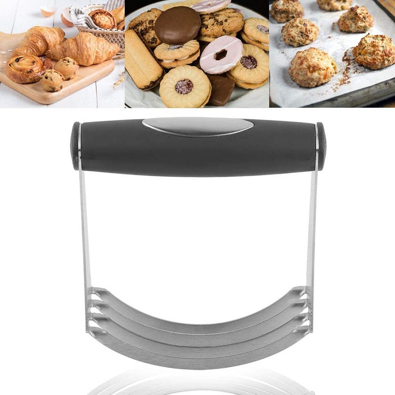 TERXA TERXA Pastry Blender Pastry Scraper Stainless Steel Pastry Cutter Dough Flour Mixer Baking Tool Accessories Pack of 1Multicolor - Image 3