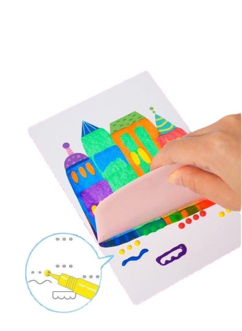 Rainbow Scratch Art Kit for Kids - 20+ Pattern Cards , DIY Bookmark & Postcard Set, Safe Creative Gift for Girls & Boys (Ages 5-12)  - Image 3