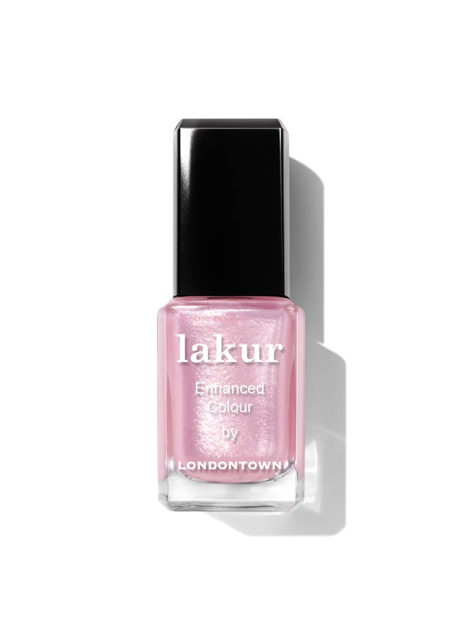 LONDONTOWN Baby Pink Glittery Nail Polish Pink Strawberry lakur Vegan ChipResistant LongLasting Nail Lacquer 40 fl oz - Image 2
