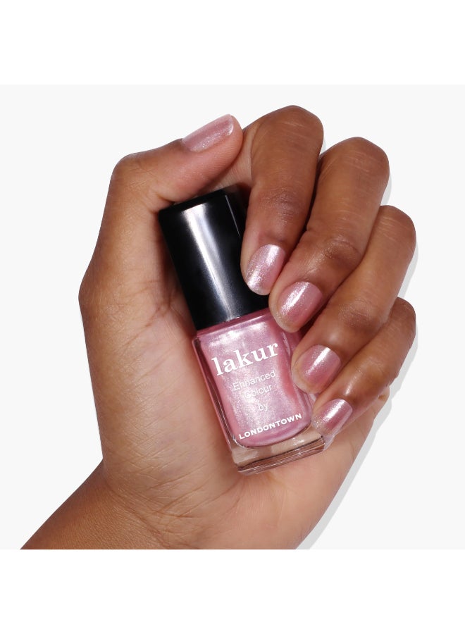 LONDONTOWN Baby Pink Glittery Nail Polish Pink Strawberry lakur Vegan ChipResistant LongLasting Nail Lacquer 40 fl oz - Image 4