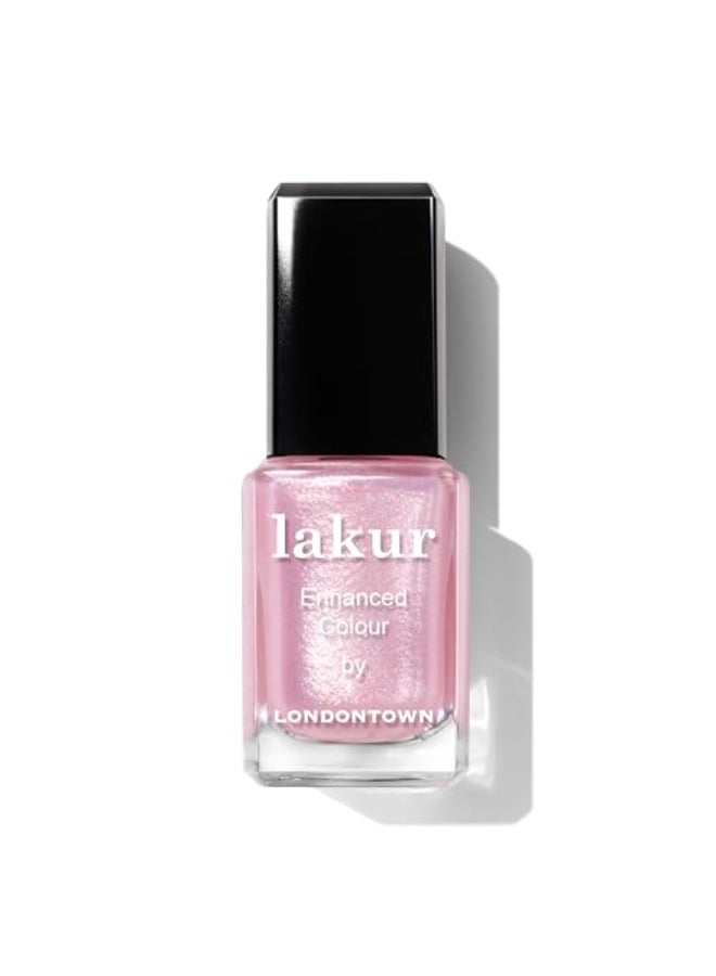 LONDONTOWN Baby Pink Glittery Nail Polish Pink Strawberry lakur Vegan ChipResistant LongLasting Nail Lacquer 40 fl oz - Image 1