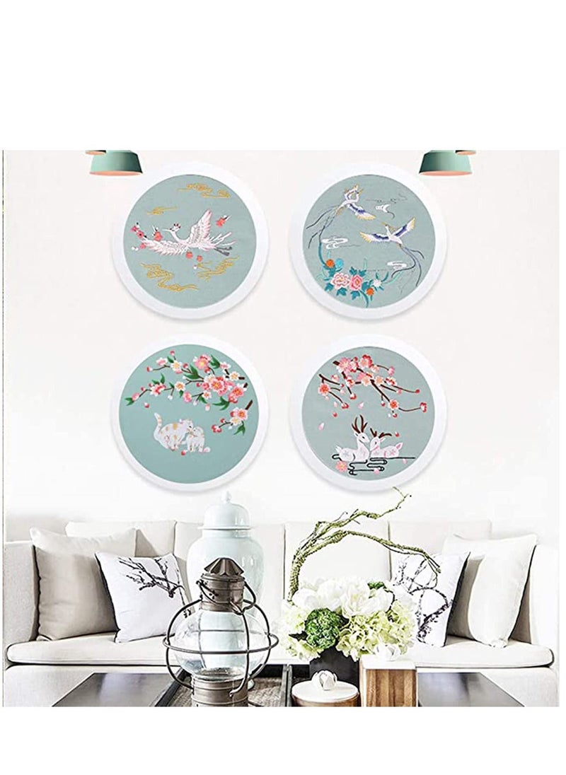 Y&D - Embroidery Kits with Pattern for Beginners Starter, Full Range of Stamped Cross Stitch Kit Hoop, Clothes Cat and Cherry, Thread, Scissor, Gift, DIY - Image 1