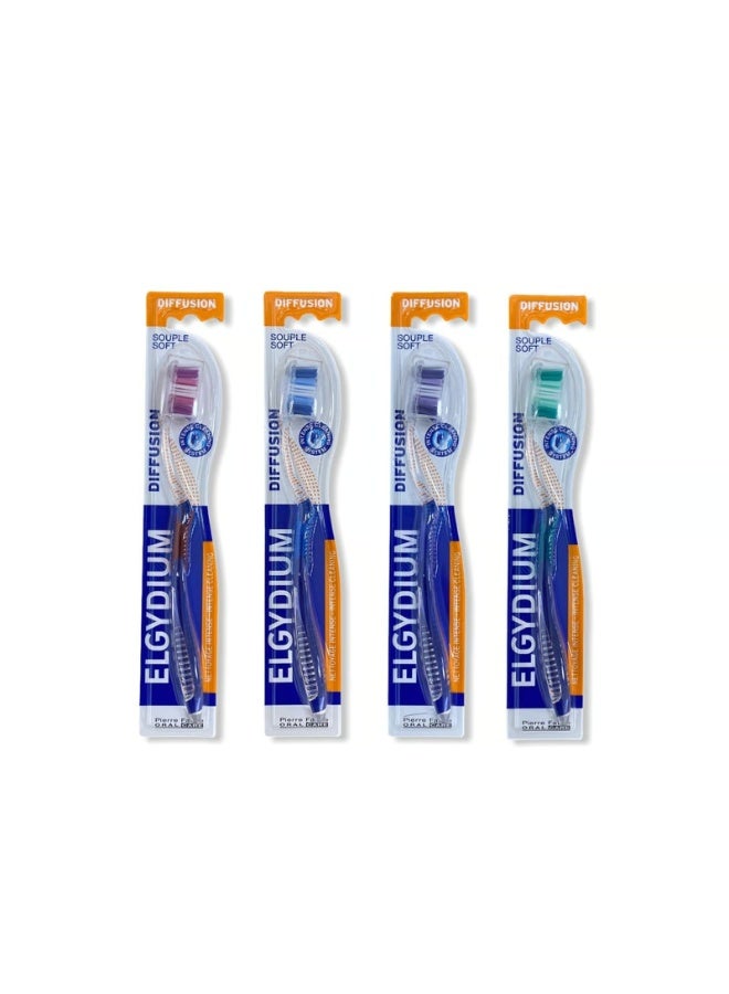 Elgydium Diffusion Toothbrush Soft x1 - Image 1