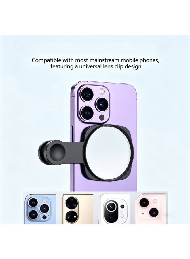 Clip-On Rear Camera Selfie Mirror, Universal Phone Vlog , Live Streaming, Group Photo Reflector ，Precise Framing and Improved Composition, Essential Travel Phone Accessory - Image 5