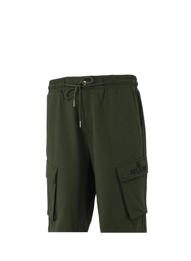 Selene Men Cotton Cargo Shorts with Drawstring - Image 3