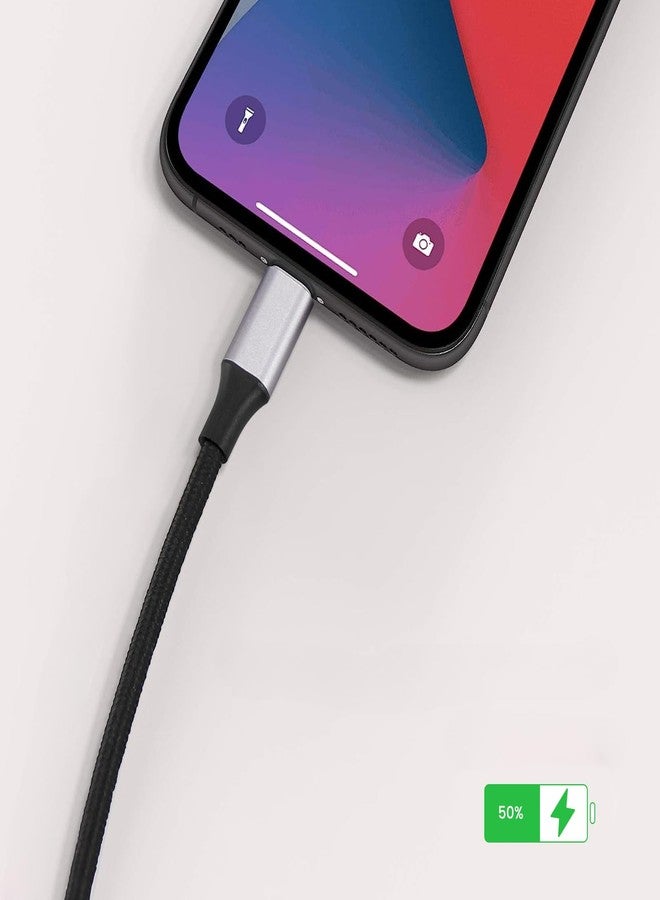 Smays 6-inch USB C Cable Short - USB A to USB C, Fast Charging & Data Sync, Braided Nylon - Image 3