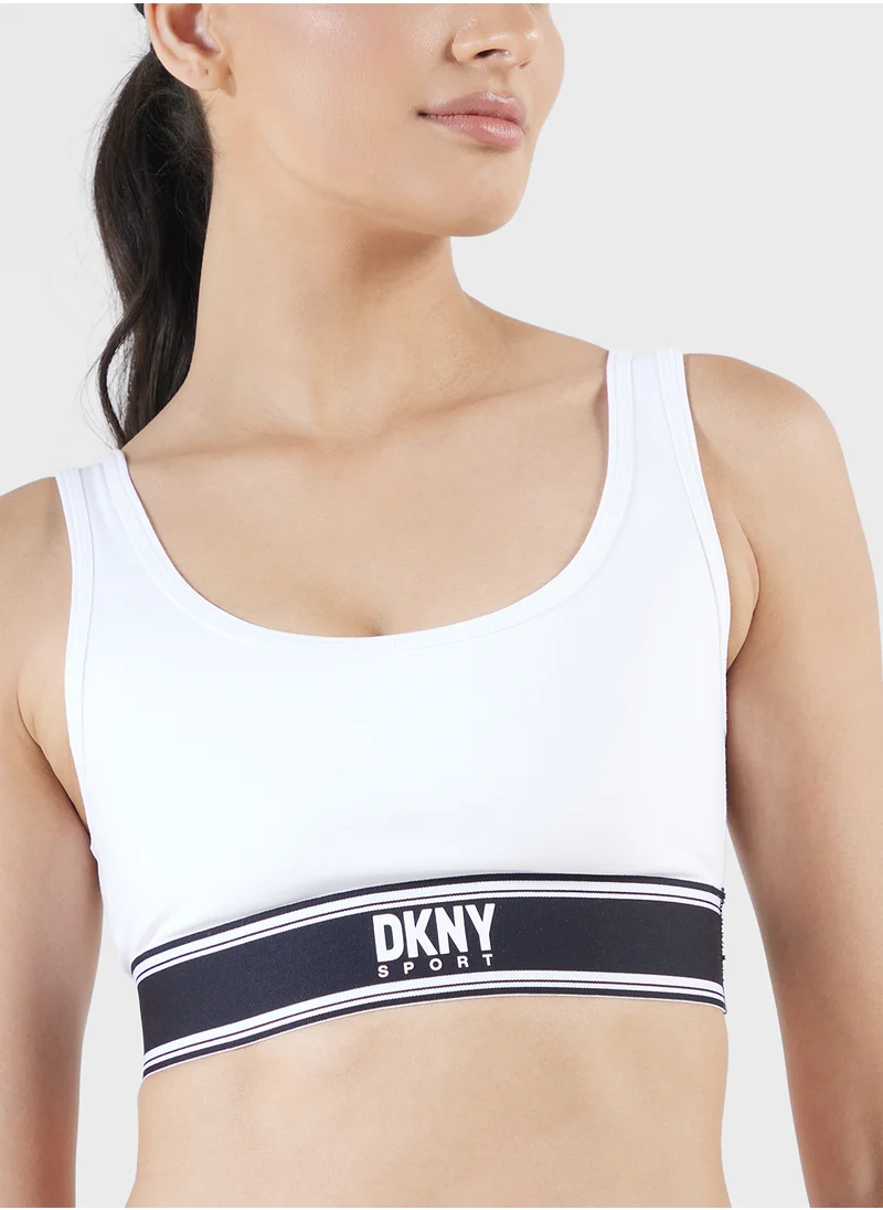 دي كاي أن واي سبورت Square Neck Bralette Bra