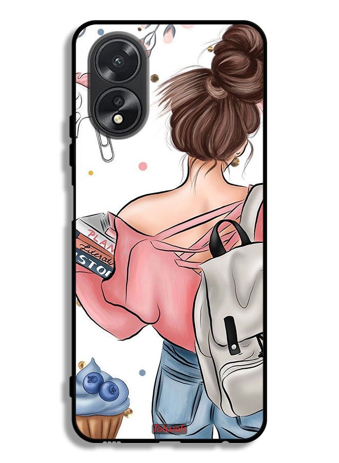 Tolwak Oppo A38 Protective Case Cover Books In Hands - Image 1