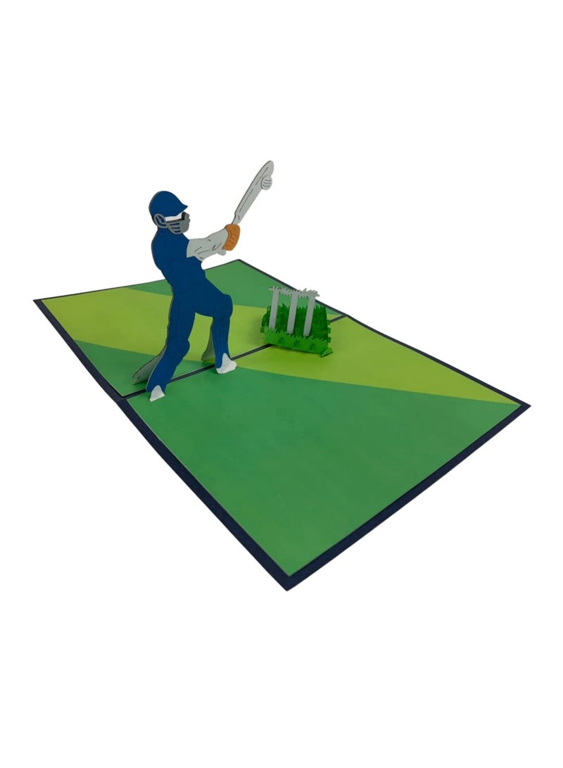 Abra Cards Cricket Pop Up Card - Best Fathers Day Gift - Image 1