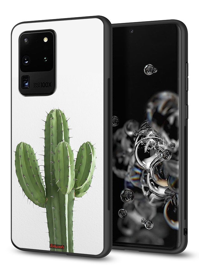 Tolwak Samsung Galaxy S20 Ultra Protective Case Cover Cactus Plant - Image 1