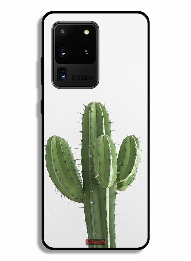 Tolwak Samsung Galaxy S20 Ultra Protective Case Cover Cactus Plant - Image 2