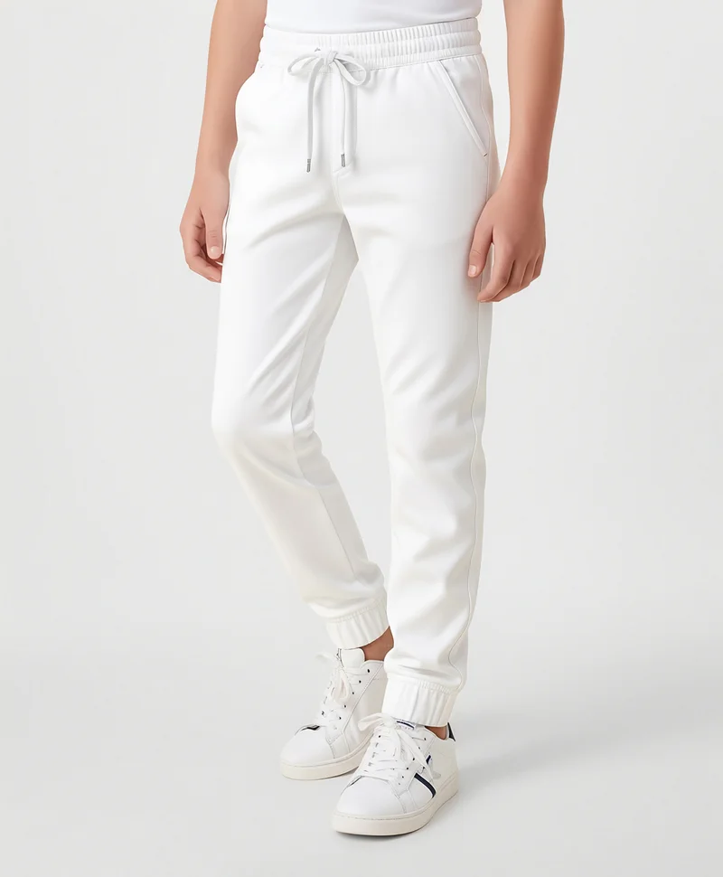 Pine Kids Pine Kids Denim Woven Full Length Washed Jeans - White