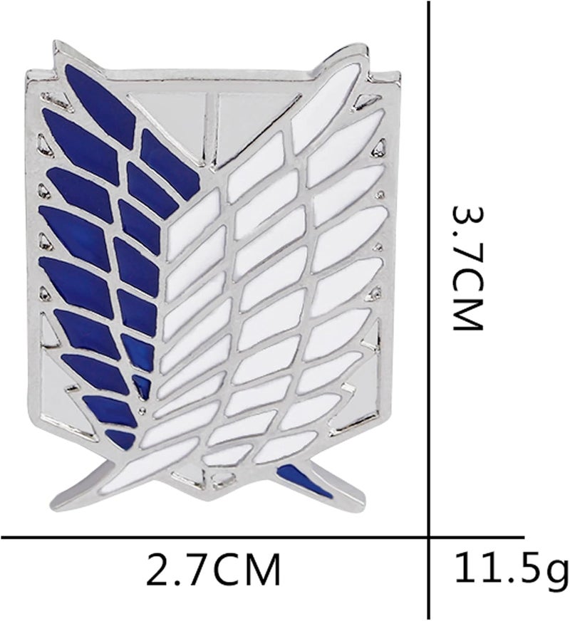 Armear Wings of Liberty Wings of Freedom Survey Corps Pin - Metallic - Image 3