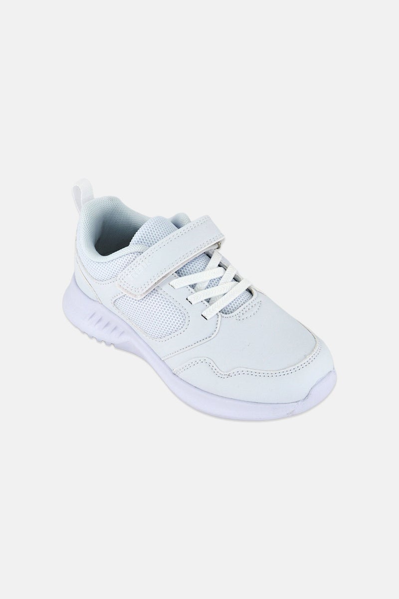RBX Kids Girl Velcro Closure Shoes, White - Image 1