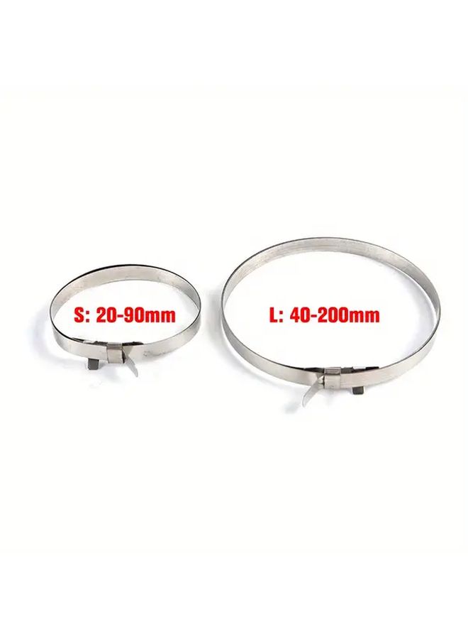 2 Sets Stainless Steel CV Joint Boot Clips Kit Durable Metal Clamps For Auto Driveshaft - Image 2