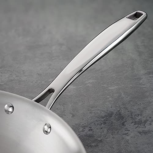 Tramontina Signature Tri-Ply Clad Stainless Steel 12-Inch Large Frying Pan, Induction-Ready Skillet, Dishwasher-Safe, NSF-Certified, Made in Brazil - Image 4