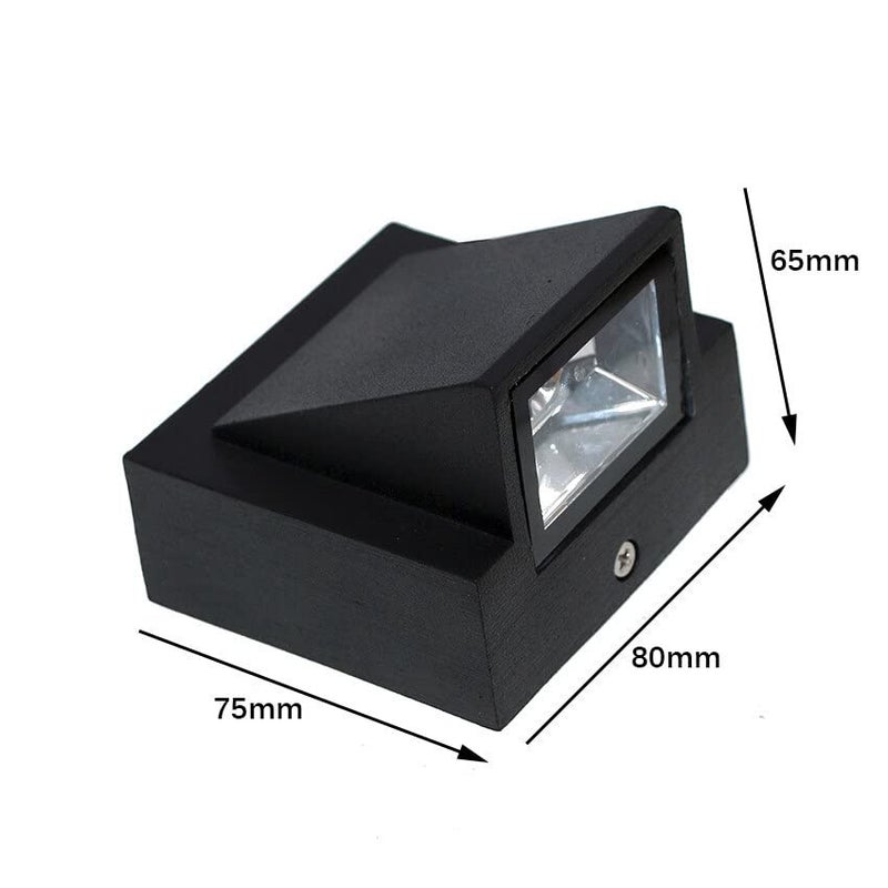 SEER® Wall Lights - 3W IP65 Waterproof Wall Lamp One Step Fancy LED Light for Wall 1 Way Outdoor Wall Lamps - Outdoor Wall Lights for Elevation,Garden & Patio Lights - (Warm White)-Pack of 1 - Image 4