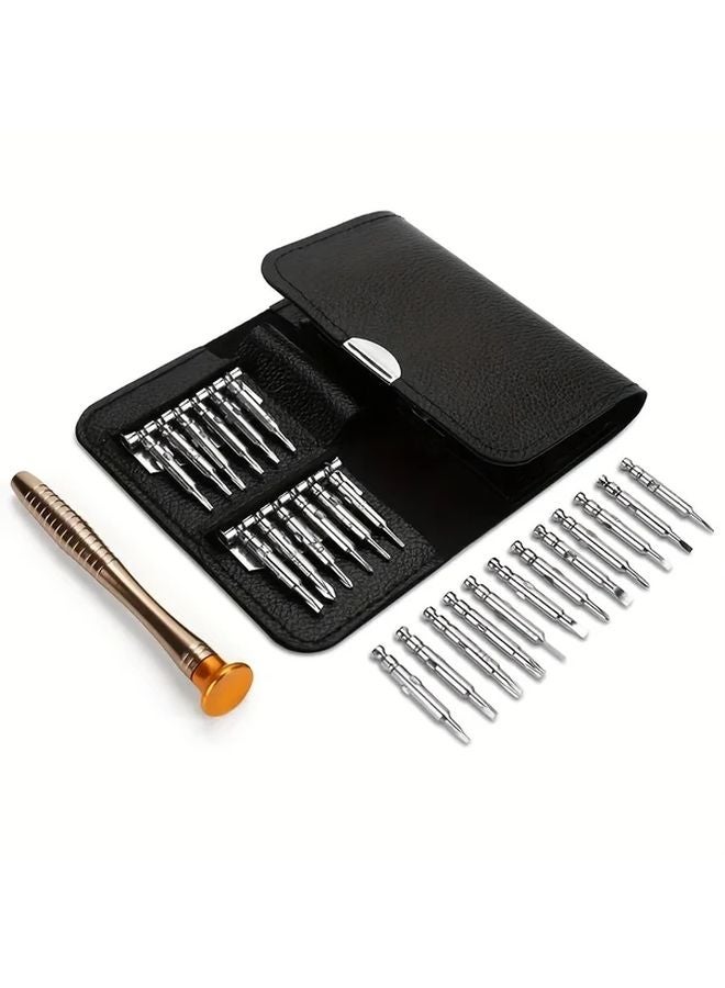 25 في 1 مجموعة مفكات صغيرة دقيقة، مجموعة أدوات إصلاح إلكترونية توركس لهاتف آيفون وكاميرا وساعة وجهاز لوحي وكمبيوتر شخصي - Image 1