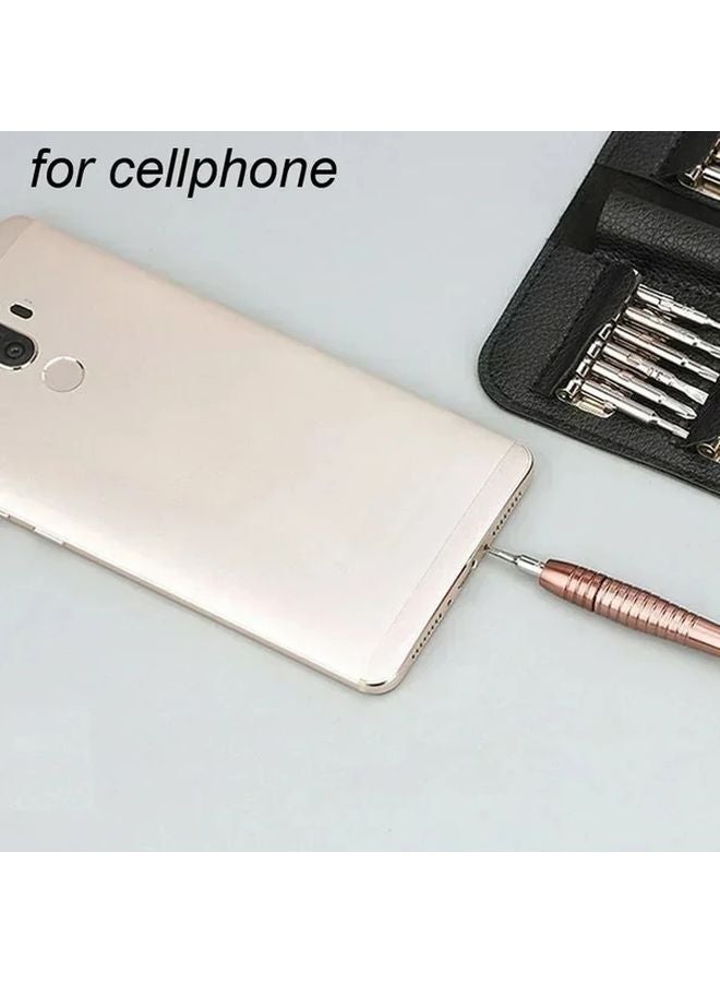 25 في 1 مجموعة مفكات صغيرة دقيقة، مجموعة أدوات إصلاح إلكترونية توركس لهاتف آيفون وكاميرا وساعة وجهاز لوحي وكمبيوتر شخصي - Image 3