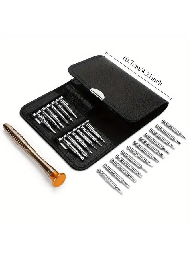 25 في 1 مجموعة مفكات صغيرة دقيقة، مجموعة أدوات إصلاح إلكترونية توركس لهاتف آيفون وكاميرا وساعة وجهاز لوحي وكمبيوتر شخصي - Image 4