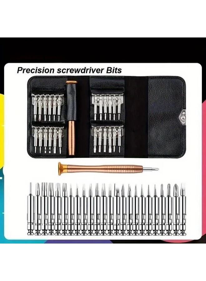 25 في 1 مجموعة مفكات صغيرة دقيقة، مجموعة أدوات إصلاح إلكترونية توركس لهاتف آيفون وكاميرا وساعة وجهاز لوحي وكمبيوتر شخصي - Image 2