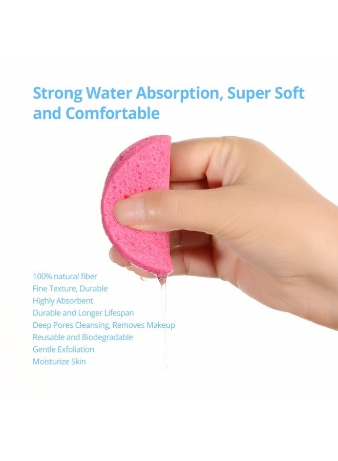 Natural Facial Cleansing Sponges- 20 Count Compressed Facial Sponges Cellulose Reusable Soft Cosmetic Esponjas para Faciales for Professional Makeup Removal, Facials Spa, Exfoliator, Skin Massage - Image 5