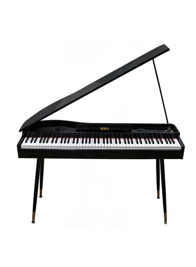 YORX YR-88 BK 88-Key Digital Piano with Heavy Hammer Action and Bench – Black - Image 1