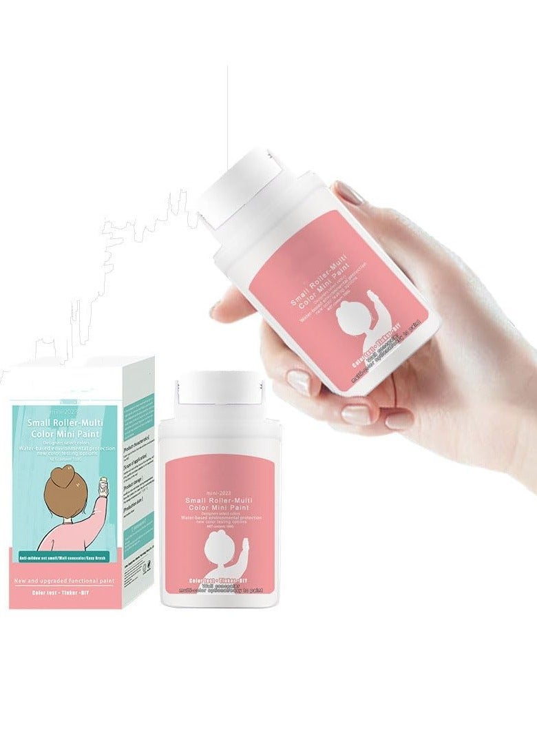 سيوسي فرشاة ترقيع الجدار الدوارة الصغيرة، طلاء سريع الجفاف، بكرة معجون إصلاح الجدار الصغيرة المحمولة أداة فرشاة طلاء الجدار المحمولة للجدار الجاف للجص الخرساني (100 مل) - Image 1