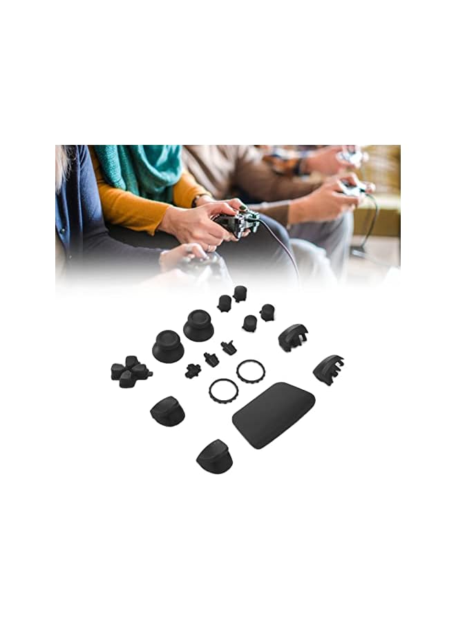 Green Tiger Game Controller Buttons for with Appearance, Comfortable Feel, High Strength ABS, and Practical, Replacement Buttons for Gamepad (Black) - Image 4