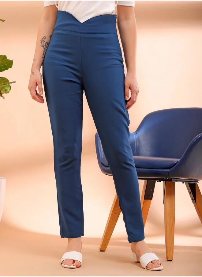Freehand Women Skinny Fit Solid High-Rise Jeggings