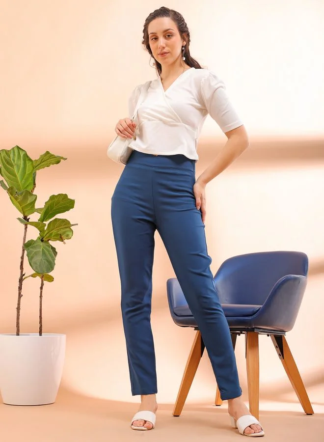 مرفوعة Women Skinny Fit Solid High-Rise Jeggings