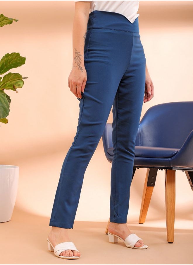 Freehand Women Skinny Fit Solid High-Rise Jeggings  - Image 4