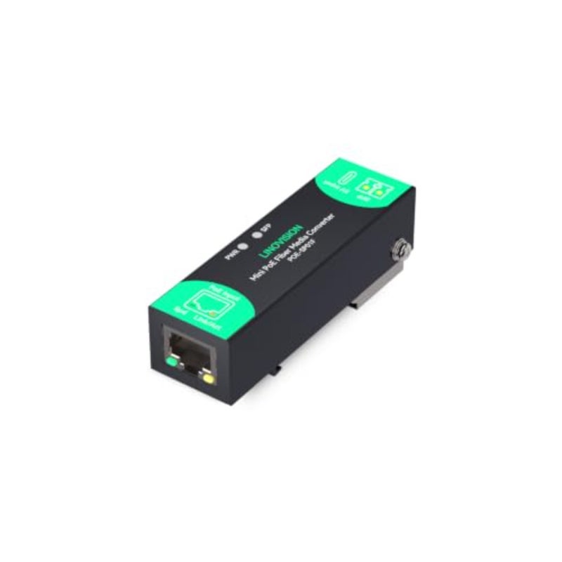 Mini Gigabit Fiber Media Converter Powered by PoE or Type-C, with 1×RJ45 Port and 1×SFP, for Long-Distance Ethernet Extension Over Fiber - Image 1