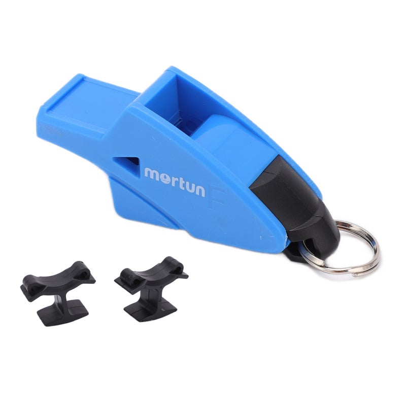Dolphin Sports Whistle Portable and Pratical Outdoor Whistle with 2 Finger Clips for Outdoors SportsBlue - Image 1