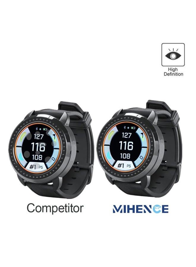 MIHENCE Compatible for Bushnell ION Elite Watch Screen Protector, 9H Anti-Scratch Tempered Glass Protective Film for iON Elite Black Golf GPS Watch [ 3PCS ] - Image 4