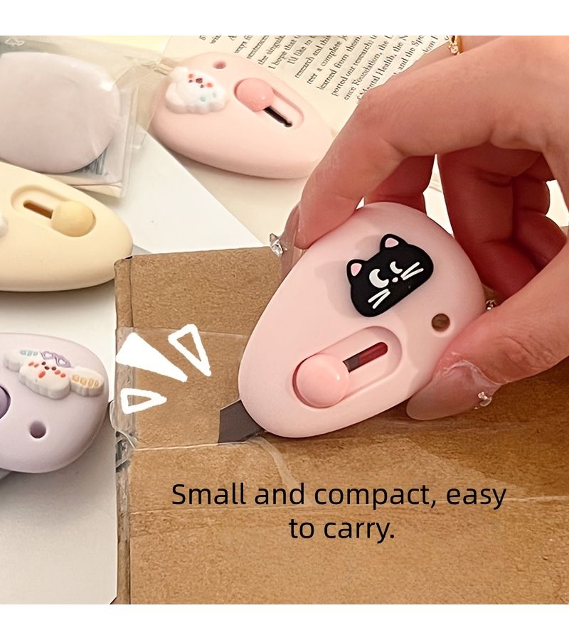 Mini Box Cutter Knife Light Purple Bottom Purple Sunglasses Dog For Students Home Use - Image 3