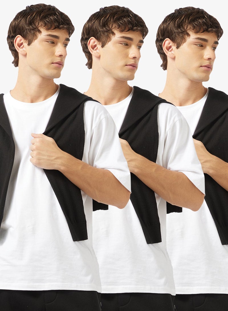 Seventy Five Basics Pack of 3 Oversized T-Shirt - Image 1