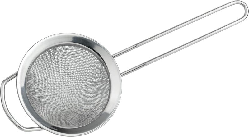 GRUNWERG ST-3004 Fine Mesh Strainer with Polished Rim And Handle, Silver, 4-Inch, 10cm Diameter - Image 2