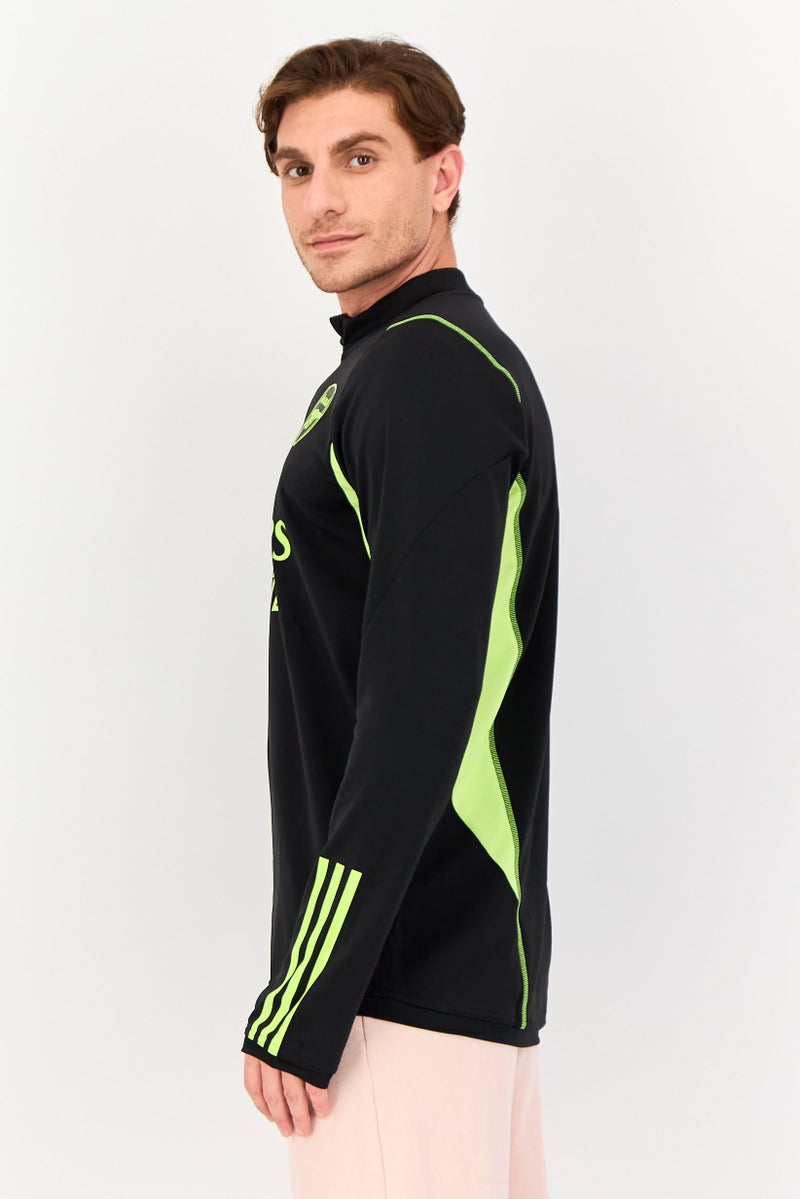 Adidas سويت شيرت رياضي للرجال بأكمام طويلة من أرسنال، أسود - Image 3