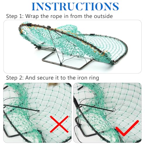 Yardwe Pigeon Bird Trap Bird Net Quail Catcher Pigeon Catching Net for Small Birds Pigeons Sparrow Quail, 7.9 X 5.9 Inch - Image 4