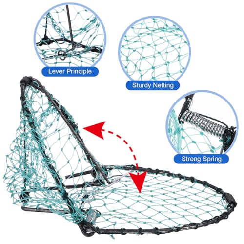 Yardwe Pigeon Bird Trap Bird Net Quail Catcher Pigeon Catching Net for Small Birds Pigeons Sparrow Quail, 7.9 X 5.9 Inch - Image 5