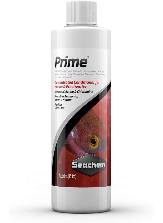 Seachem Prime Fresh and Saltwater Conditioner - Chemical Remover and Detoxifier 100 ml - Image 1